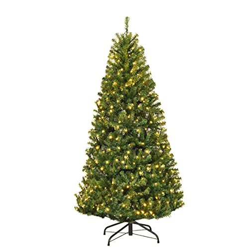 GYMAX 120/150/180/210 cm Künstlicher Weihnachtsbaum, Fichtenbaum mit...