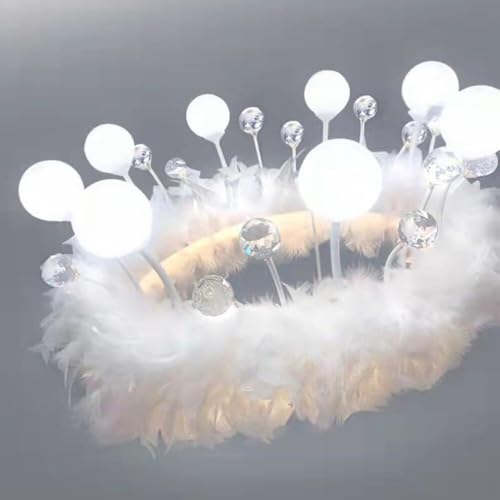 Pendentif LED light dimmable avec globe lait blanc pour fillette - 6
