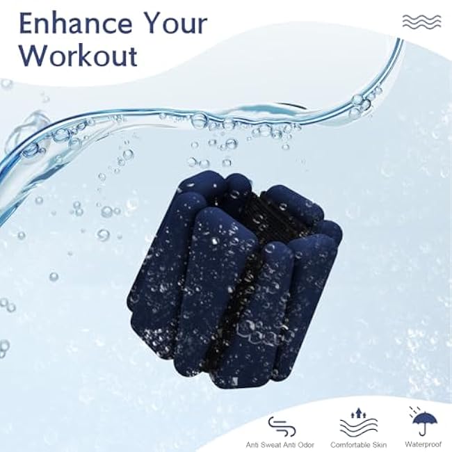 Wrist Weights for Women, Adjustable Ankle Weights Silicone Bracelet Weights Arm Leg Weights for Women Men Ankle Weights for Yoga Running Swimming Pilates Gym Set of 2