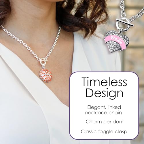 Inspired Silver - Silver Open Heart Charm 18 Inch Necklace with Cubic Zirconia Jewelry4