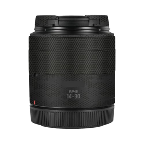 Protection d'objectif Canon RF-S 14-30 mm : le vinyle noir STM contre les rayures