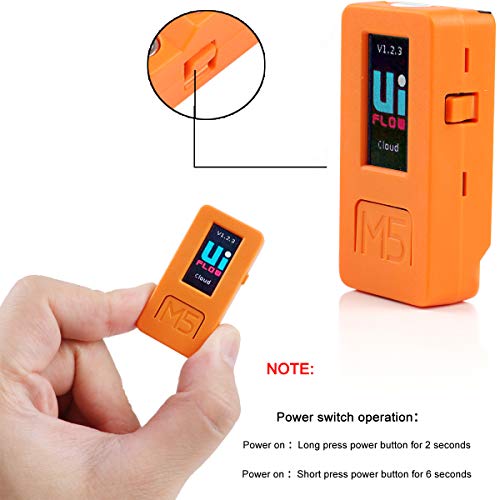 M5StickC ESP32 Mini IoT Development Board Official Blockly Module with Color 0.96 inch LCD Color Screen Display, Microphone, Grove Interface, Built-in 4MB Flash for Ar duino and UIFlow Programming