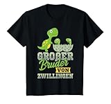 Ich werde großer Bruder von Zwillingen 2025 Design, das beste Geschenk für den großen Bruder, der demnächst ein Geschwisterchen bekommt. Perfekt als Geschenk von der werdenden Mutter für ihren kleinen Jungen um das neue Baby anzukündigen.