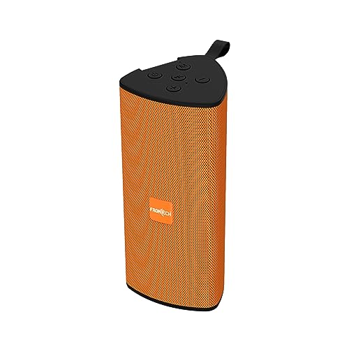 Image of FRONTECH Multimedia Speaker with FM Radio /USB /TF /and Aux Support 3 W Bluetooth Speaker / 800 mAh Battery, 1 Year Warranty (Orange- SW-0182)
