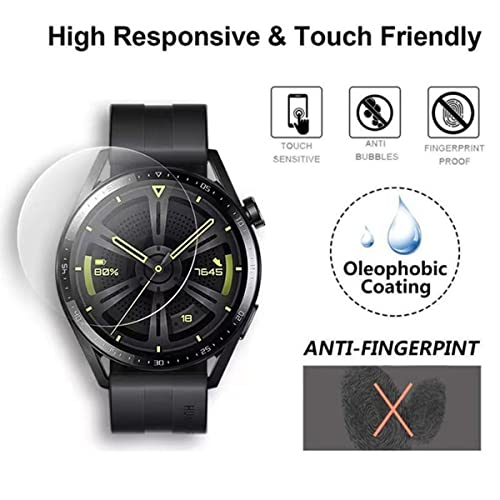 Viesup For Huawei Watch Gt3 46Mm Screen Protector, [2-Pack] Ultra Thin Scratch-Resistance Clear Screen Protector Protective Film For Huawei Watch Gt3 46Mm Smartwatch #TOP3