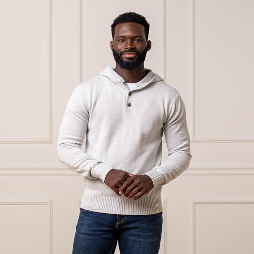 Image of Organic Henley Sweater Hoodie