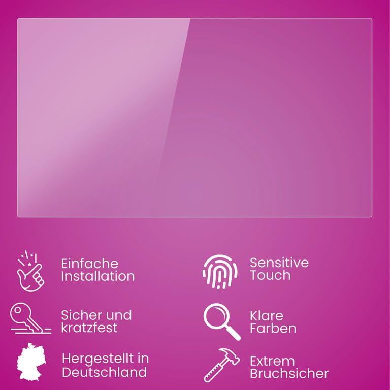 atFoliX Plastic Glass Protective Film compatible with Pumpkin ND0376B 7 Inch Glass Protector, 9H Hybrid-Glass FX Screen Protector