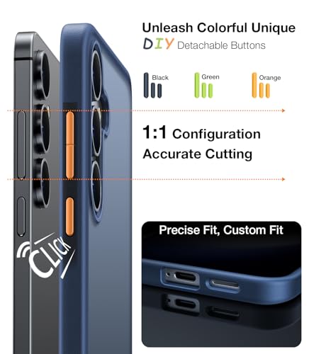 Image of TORRAS Guardian Shockproof for Samsung Galaxy S25 Case, [12FT Military Grade Drop] Thin & Soft Touch for Samsung S25 Case, Translucent Matte Protective Slim Case for Samsung S25, Blue