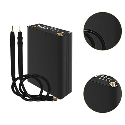 KiBcsLic Máquina de Solda a Ponto Portátil, Mini Soldador a Ponto Ajustável de 9 Velocidades para Ti