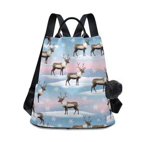 Sac à dos de Noël femme voyage compartiment antivol esthétique 17L