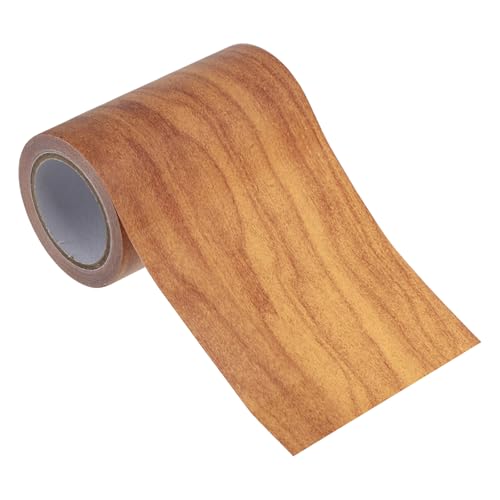 PATIKIL Wood Grain Repair Tape 3" x15ft, Self Adhesive Realistic Textured Repair Tape Patch for Floor Door Table Cabinets Desk,Wheat Maple