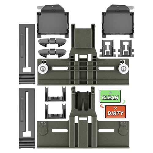 UPGRADED W10350376 Dishwasher Top Rack Parts & W10195372/3 Housing Compatible With Kenmore Dishwasher Parts,W10350374 W10712394 W10195840 Kitchenaid Whirlpool Kenmore Elite Dishwasher Parts,13 Pack