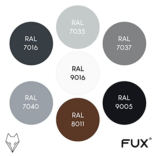 FUX 6 Stück Einzel Heizungsrohr Rosette, verschiedene Größen, Rohrabdeckung, Abdeckrosetten, Heizung, Verkleidung, Heizkörper Rosetten, weißes Polypropylen, weiss (12mm)