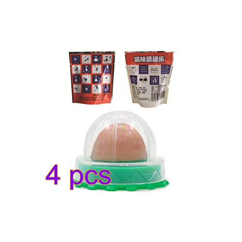 Pet Cat Snacks,Cat Healthy Treats Sugar Ball,Catnip & Fish Nutrition Gel Energy Ball,Fixed Cat Nutrition Candy Ball for Cat Licking Treats Toys