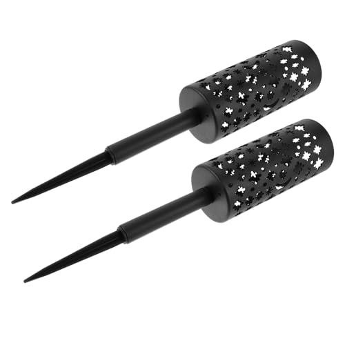 NUOBESTY 2 pièces Vase de Cimetière Creux avec Piques Lot de Vases pour Fleurs Funéraires Support Facile à Insérer pour Décorations Commémoratives Extérieur Adapté pour Fleurs Fraîches et