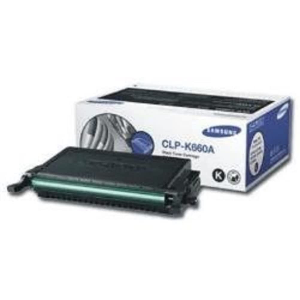 Samsung CLP-K660A CLP-610 and 660 Series Toner Cartridge, Black