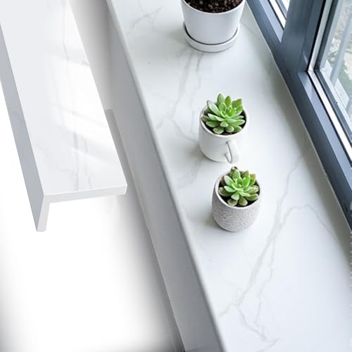 Protection D'appui De Fenêtre, Couvre-rebord De Fenêtre, Protection Imperméable, Finition Carrelage Blanc, Pour Bureau, Hôtel, Extérieur Et Intérieur(60x10cm/23.6x3.9in)