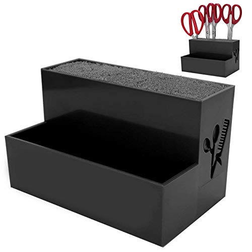 Support de ciseaux de coiffure double couche pour organiser votre salon ou espace maison