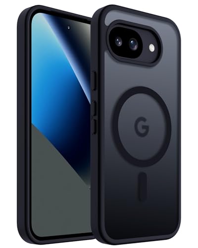 ACRONIX für Google Pixel 10a Hülle kompatibel mit Pixelsnap Magnetisch Handyhülle Google 10a Anti-Fingerabdruck Anti-Rutsch Transluzente Rückseite - Schwarz