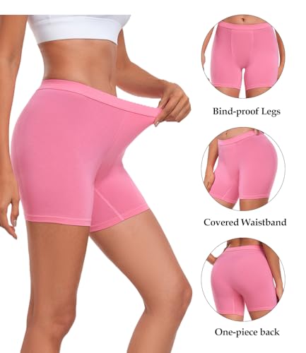 Image of wirarpa Women's Modal Boy Shorts Panties Soft Microfiber Boxer Briefs Underwear 4 Pack