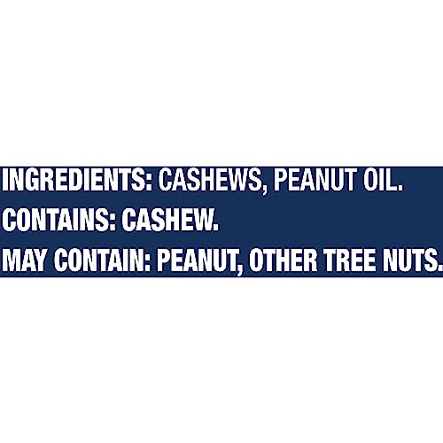 Planters Unsalted Premium Cashews, 1.63 Lb. Canister #TOP2