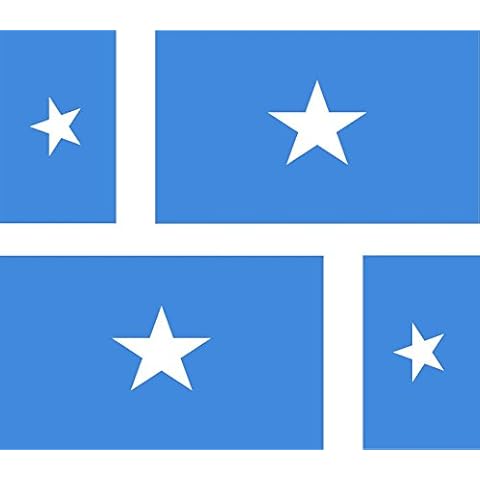 4 x Car Sticker Decal Bike Laptop Case Somalia Somali Flag Cover
