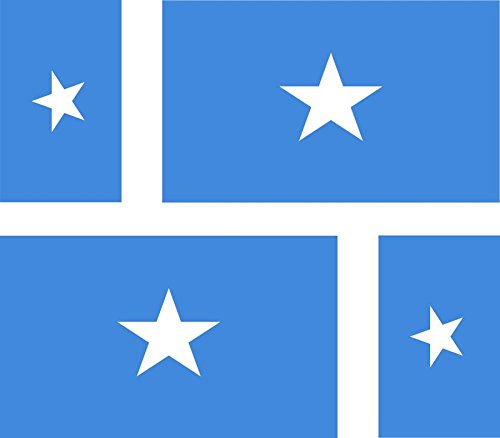 Akachafactory 4 x Autocollant Sticker Voiture Moto Valise pc Portable Drapeau Somalie somalien