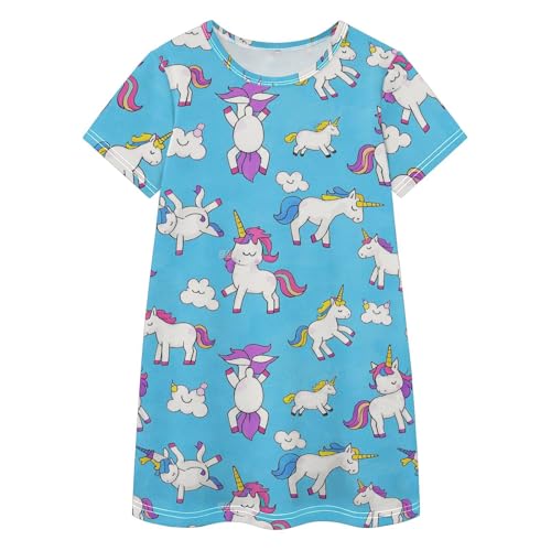 Vestidos casuales de verano para niñas evitan el sudor con su cómodo cuello redondo