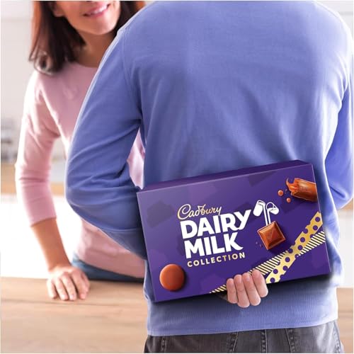 Cadbury Dairy Milk Big Night In Deluxe Hamper, Includes 10 Assorted Chocolate Bars and Bags, The Perfect Valentines Day Gift, 836 g (Pack of 1)