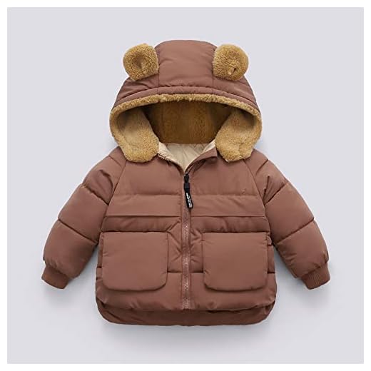 Vinter barn flickor pojkar jacka bomull downrockar med örat hoodie kläder mode barn barn jacka ytterkläder