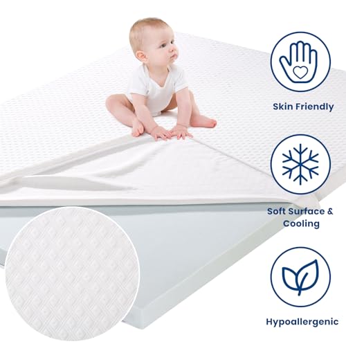 EDILLY King Size 3-Inch Cooling Gel Memory Foam Mattress Topper with Removable Cover for Comfort and Pressure Relief