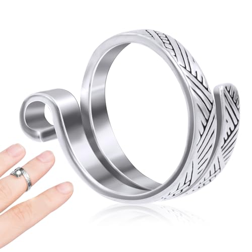 ANCIRS Knitting Crochet Loop Ring for Fingers,...