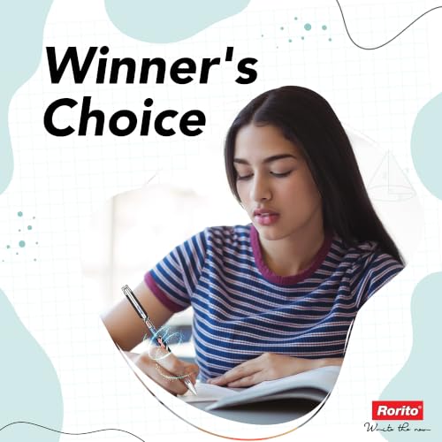 Image of Rorito Fantaflo Ball Pen | Pack of 20 | Revolutionary Glide Ink | Soft Comfort Grip | Attractive Design | Ideal Pen for Students | Black Ink