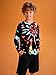 Haloumoning Boys Tie Dye Shirts Kids Long Sleeve Crewneck Shirt Casual Hippies Tees Tops 5-14 Years Black