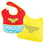 Bumkins DC Comics Super Bib with Cape, Wonder Woman, 6-24 months