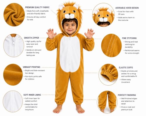 Image of kids zebra Animal Costume !Hooded fancy Dress Jamsuit For Boy & Girls ! Halloween Birthday & School Party Outfit ! Toddlers & Chidran Age 2-10 Yrs