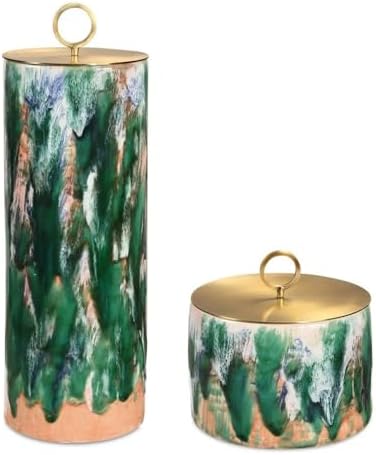 Uttermost 18228 Sylvie - Container (Set of 2)-18.25 Inches Tall and 6 Inches Wide