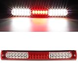 Partsam High Mount Led 3rd Brake Light Bar Replacement for Ford 97-04 F150 04 Heritage Rear Top Roof Cab Center Mount Third Brake Light Stop Tail Cargo Light Lamps Assembly Chrome Housing Waterproof