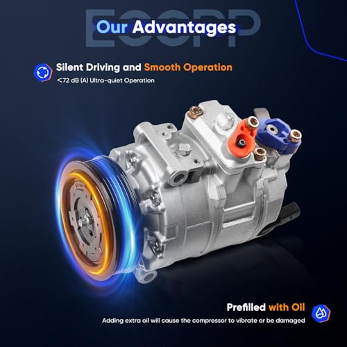 Image of ECCPP AC Compressor for Volkswagen for Jetta Passat Tiguan Bora Eos 1.8L 1.9L 2.0L 2.5L 2006-2015 AC Compressor with Clutch