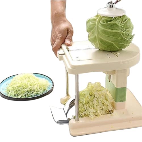 Electric Cabbage Shredder with 3 Stainless Steel Blades, Hig...