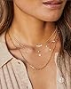 Aidenn Dainty Sterling Silver Necklace Chain for Women Girls Trendy Non Tarnish 14K Gold Plated Cubic Zirconia Necklaces Cute Flower Choker Necklace Stack for Wedding Prom Brides Jewellery #3