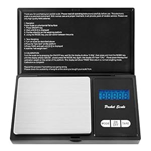 Foraco Zakweegschaal, 500 g / 0,01 g digitale weegschaal, precisieweegschaal, digitale weegschaal, goudweegschaal, muntenweegschaal, zwart