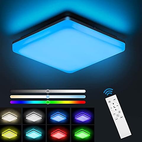 Lámpara de Techo LED Regulable RGB 24W NIXIUKOL Cover