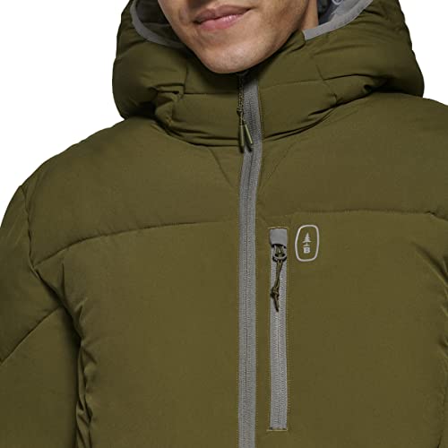 Image of BASS OUTDOOR mens Quilted Glacier Hiking Puffer