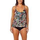 Anne Cole Limited Edition Ladies Swim Triangle Tankini Top (US, Alpha, Large, Regular, Regular, Petal Paisley)