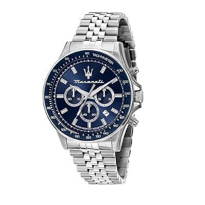 Maserati Orologio Uomo, Cronografo, Analogico, 44 mm, Collezione SFIDA - R8873640025
