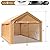 Carport Car Port Canopy 10x20 ft Heavy Duty, Portable Garage Shelter Car Tents Carpas para Carros All Weather for Automobiles Truck Boat, Carports with Removable Sidewalls and Metal Frame