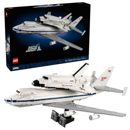 Image of LEGO Icons 10360 Shuttle Carrier Aircraft - NASA Space Shuttle & Boeing 747 Display Set (2,417 Pieces)