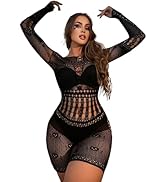 Buitifo Woman Lingerie Bodysuit Fishnet Bodystocking Sexy Jumpsuit Romper