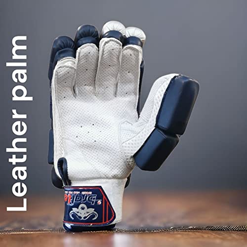 Bratla Cricket Batting Gloves For Men - Black Cricket Batting Gloves For Cricket, Cricket Batting Gloves Right Hand Men , Cricket Batting Gloves With Split Finger Design, Gloves Right Handed #TOP3